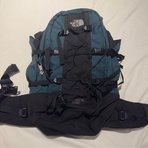 The North Face Continental Divide Blue Hiking Travel Backpack Vintage XL